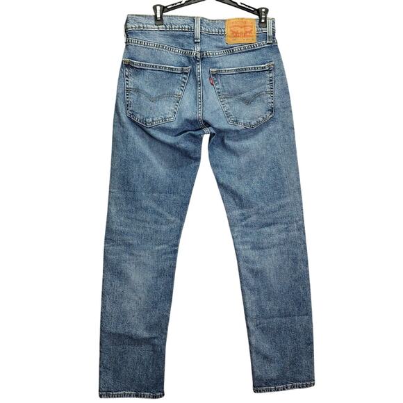 Levi Strauss & Co. Mens Medium Blue Wash Denim Jeans Pants 30x30 Straight Leg - Picture 2 of 8